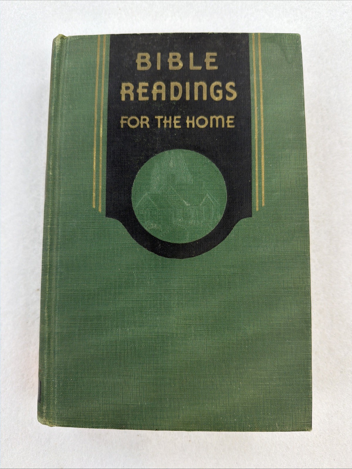 Vtg 1940s Bible Readings For The Home HardCover Illustrated Book