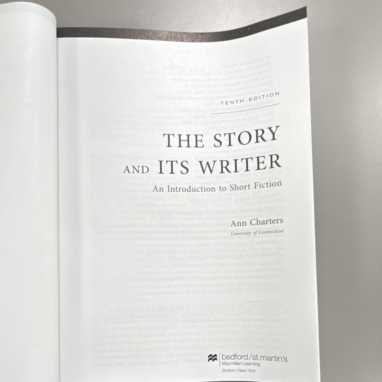 Bedford/St. Martin’s The Story and Its Writer 10th PB 2019 Ann Charters