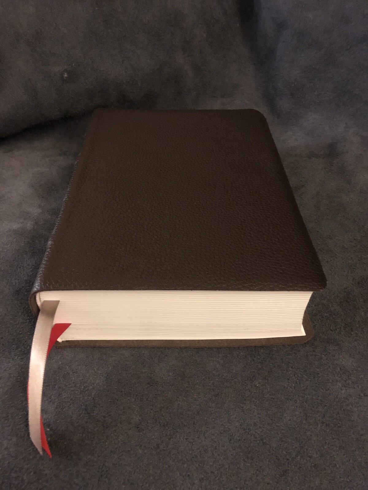 NKJV NEW KING JAMES VERSION interleaved bible cowhide Leather No Markings