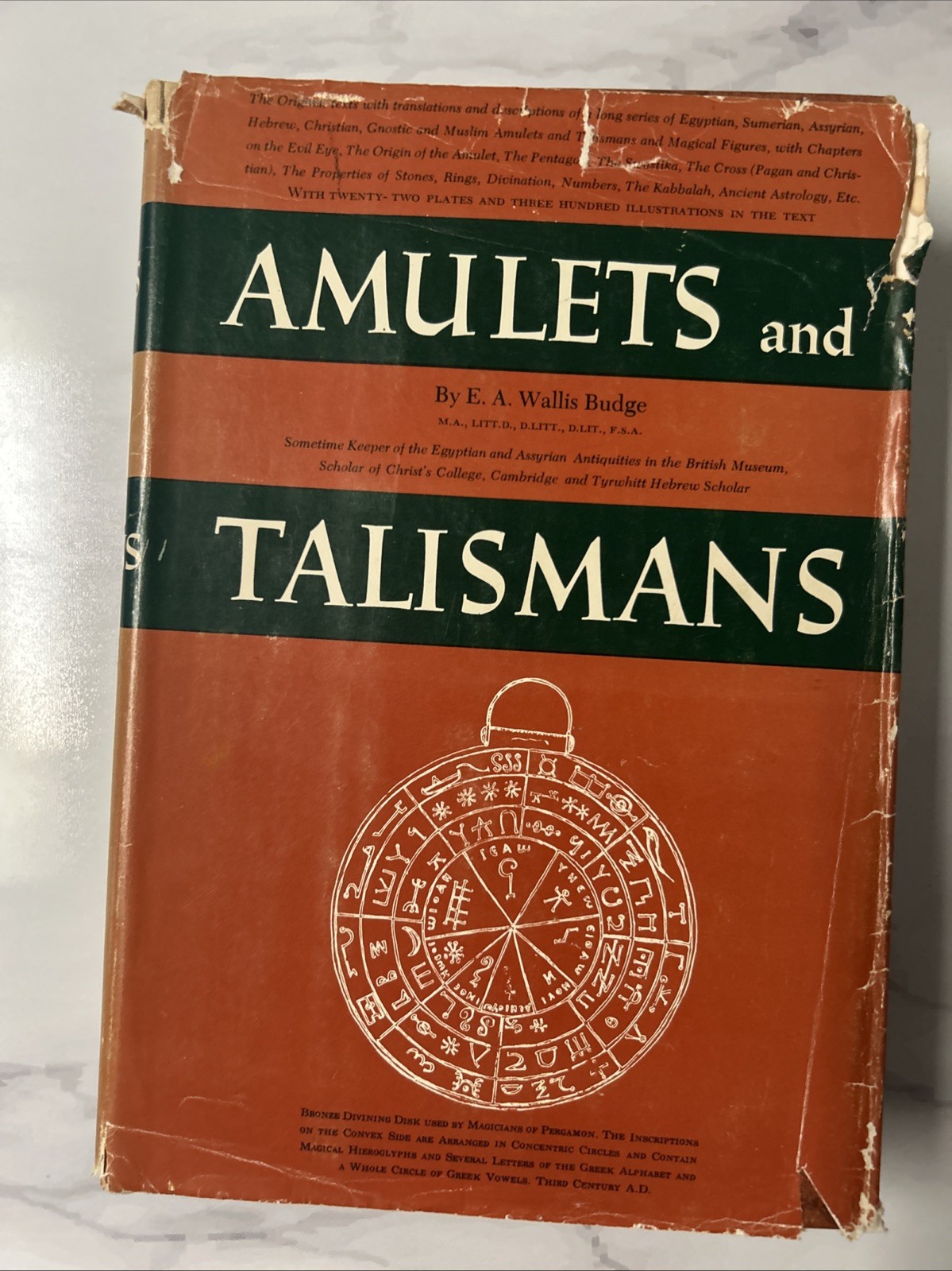 E A Wallis Budge | Amulets and Talismans | 1st Edition | 1961 Hardcover DJ