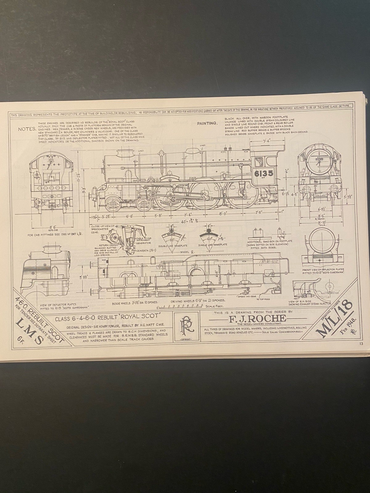 Historic Locomotive Drawings in 4mm Scale F. J. Roche
