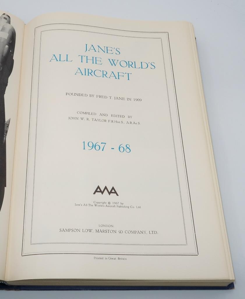 Jane’s All the World’s Aircraft, 1967-1968 by John W.R. Taylor (Hardcover)