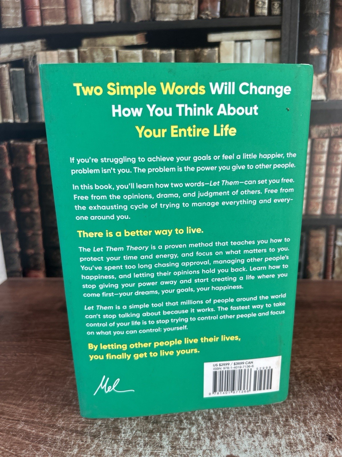 The Let Them Theory. Hard Cover. Used Very Good. Ships Free.