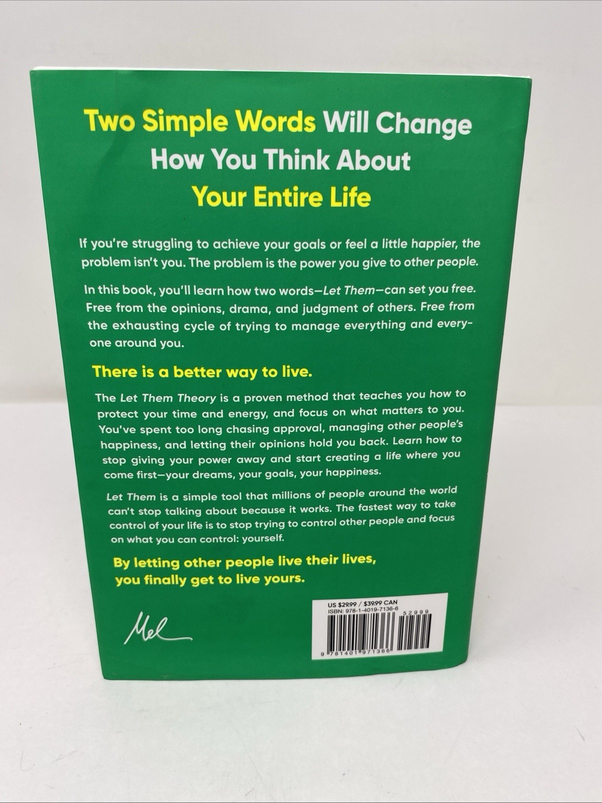Let Them Theory A Life-Changing Tool That Millions People Mel Robbins HARDCOVER