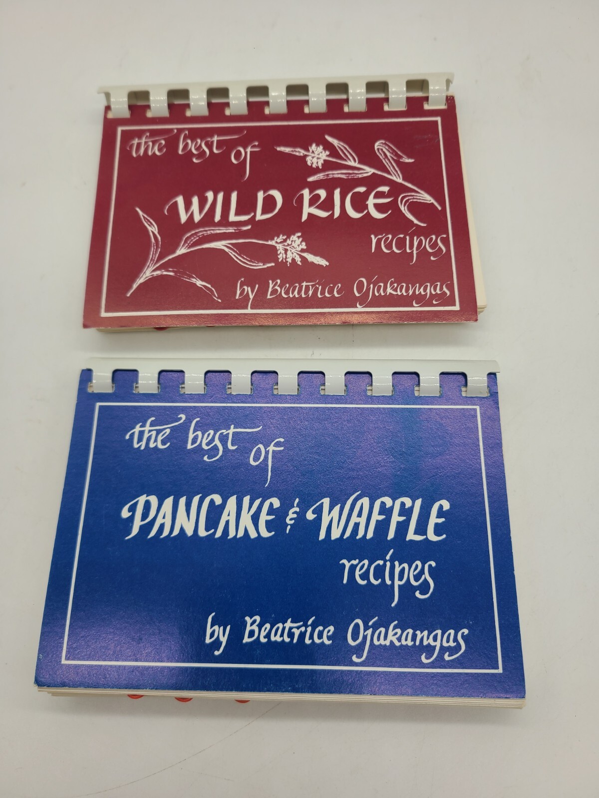 Vintage Beatrice Ojakangas Cookbook Lot Of 2, Wild Rice, Pancake & Waffle Recipe