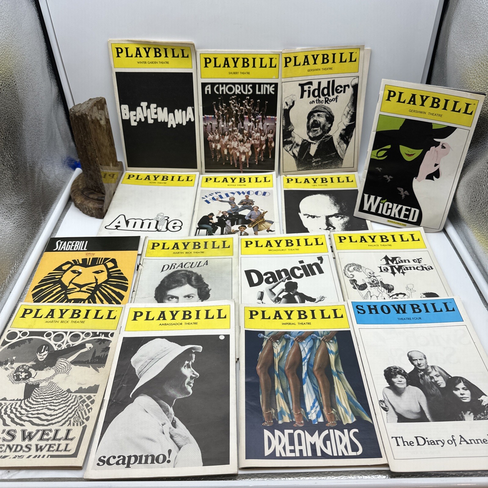 15 Vintage Playbills Theater Memorabilia Lot 1970s-2000s (45-16)