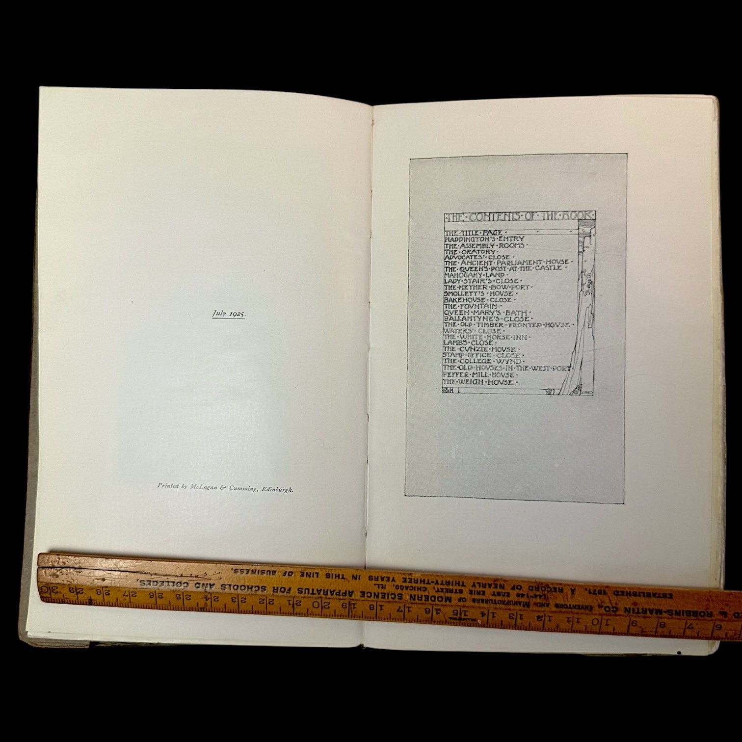 1925 Jessie M King The Grey City of the North Book of Drawings Edinburgh