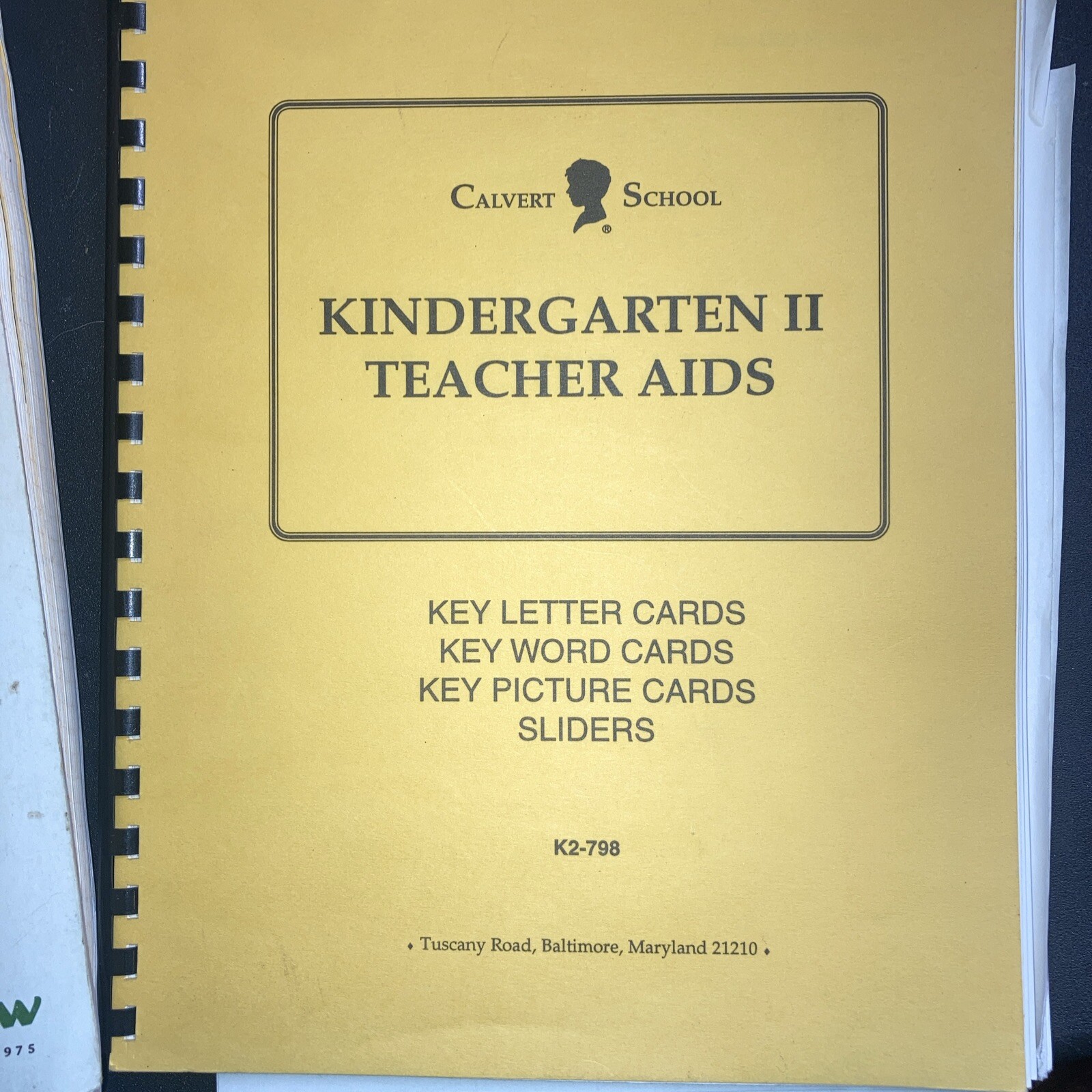 Calvert School Kindergarten II Teacher AIDS