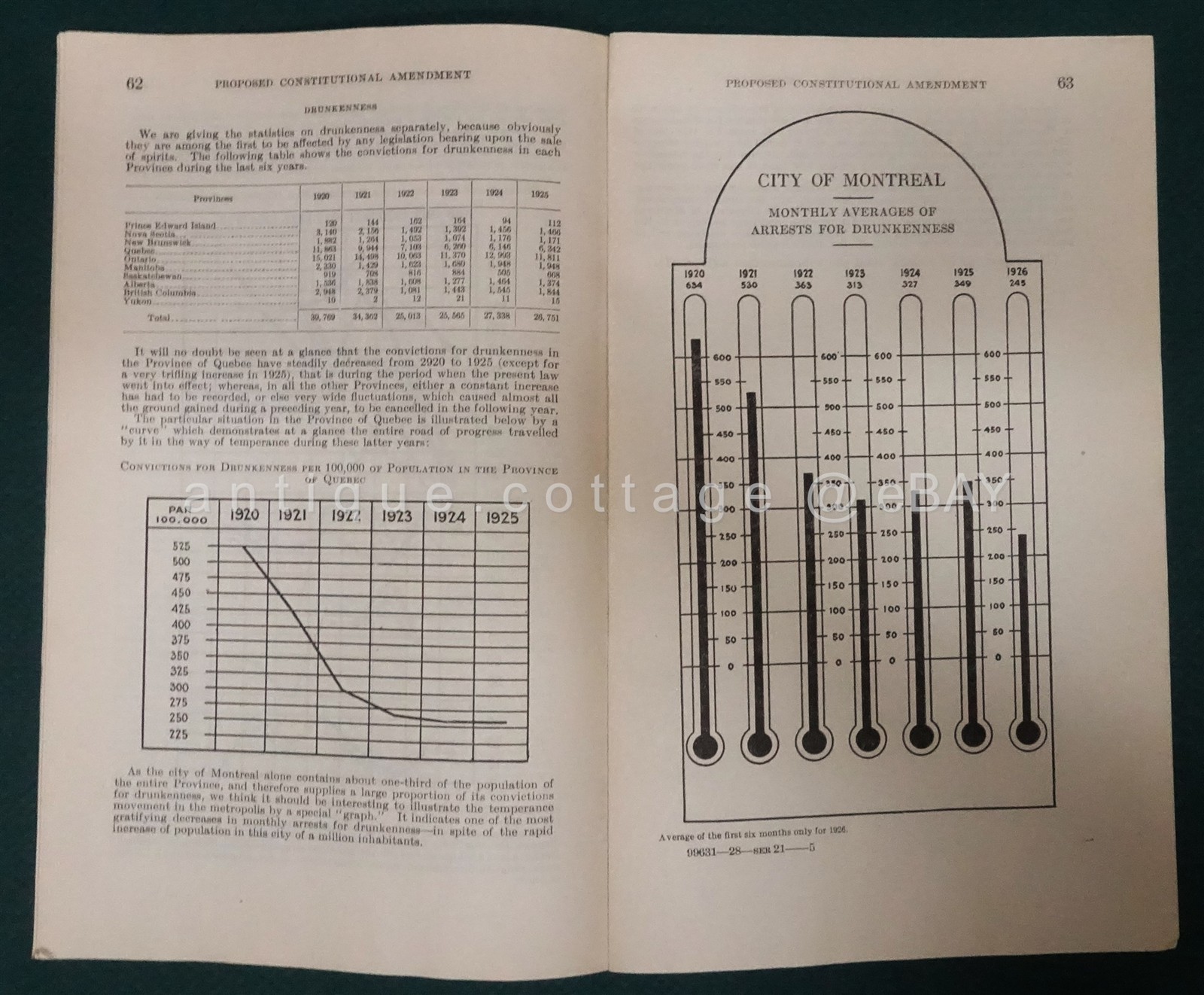 1928 antique US GOVERNMENT hearings AMEND CONSTITUTION in lieu 18th AMENDMENT