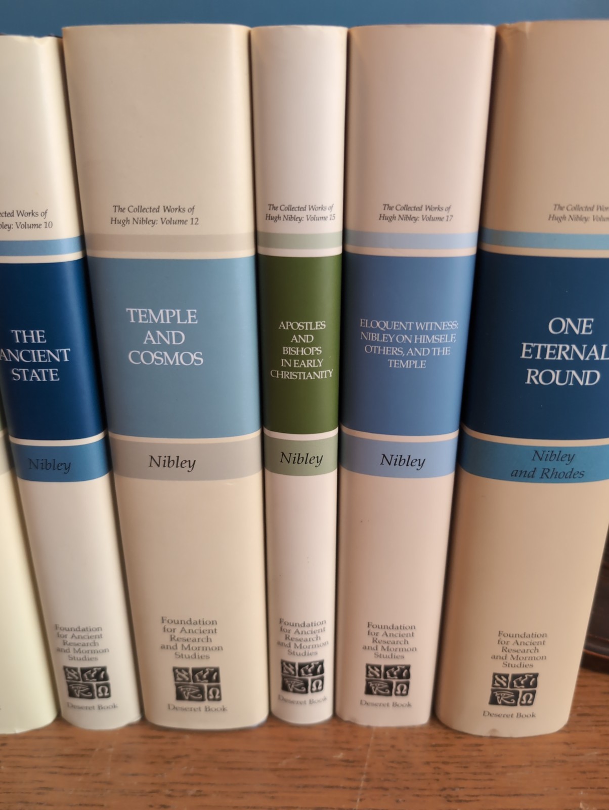 Lot of 12 Vols The Collected Works of Hugh Nibley Vols 1-4, 7-10, 12, 15, 17, 19