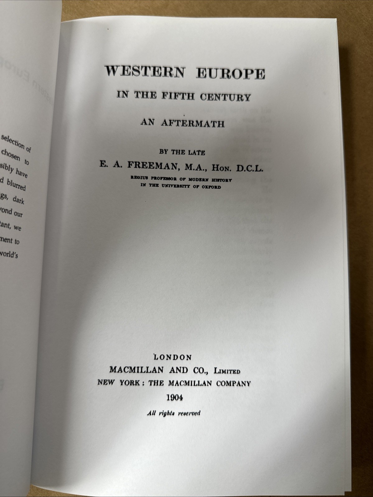 Western Europe in the Fifth Century : An Aftermath (1904) by Edward Augustus…