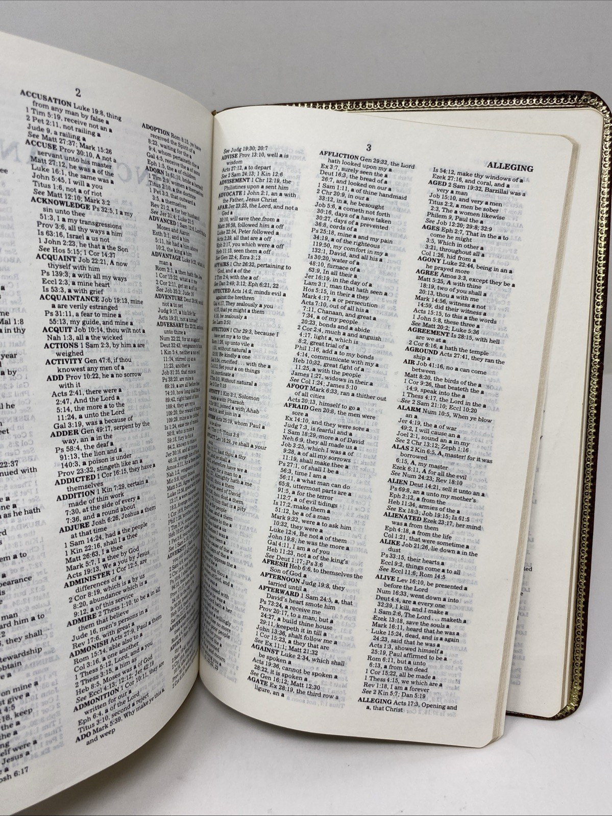 Rice Reference Bible KJV Genuine Cowhide Red Letter 1981 Nelson Limited Edition