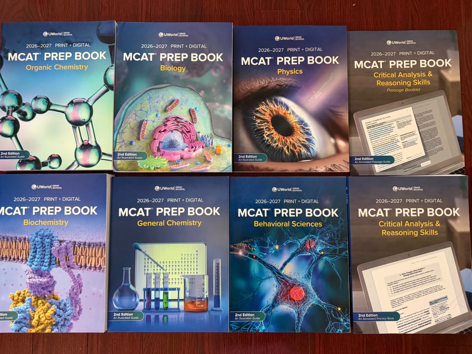 UWorld MCAT Books 2026-2027 – no digital code, books only!