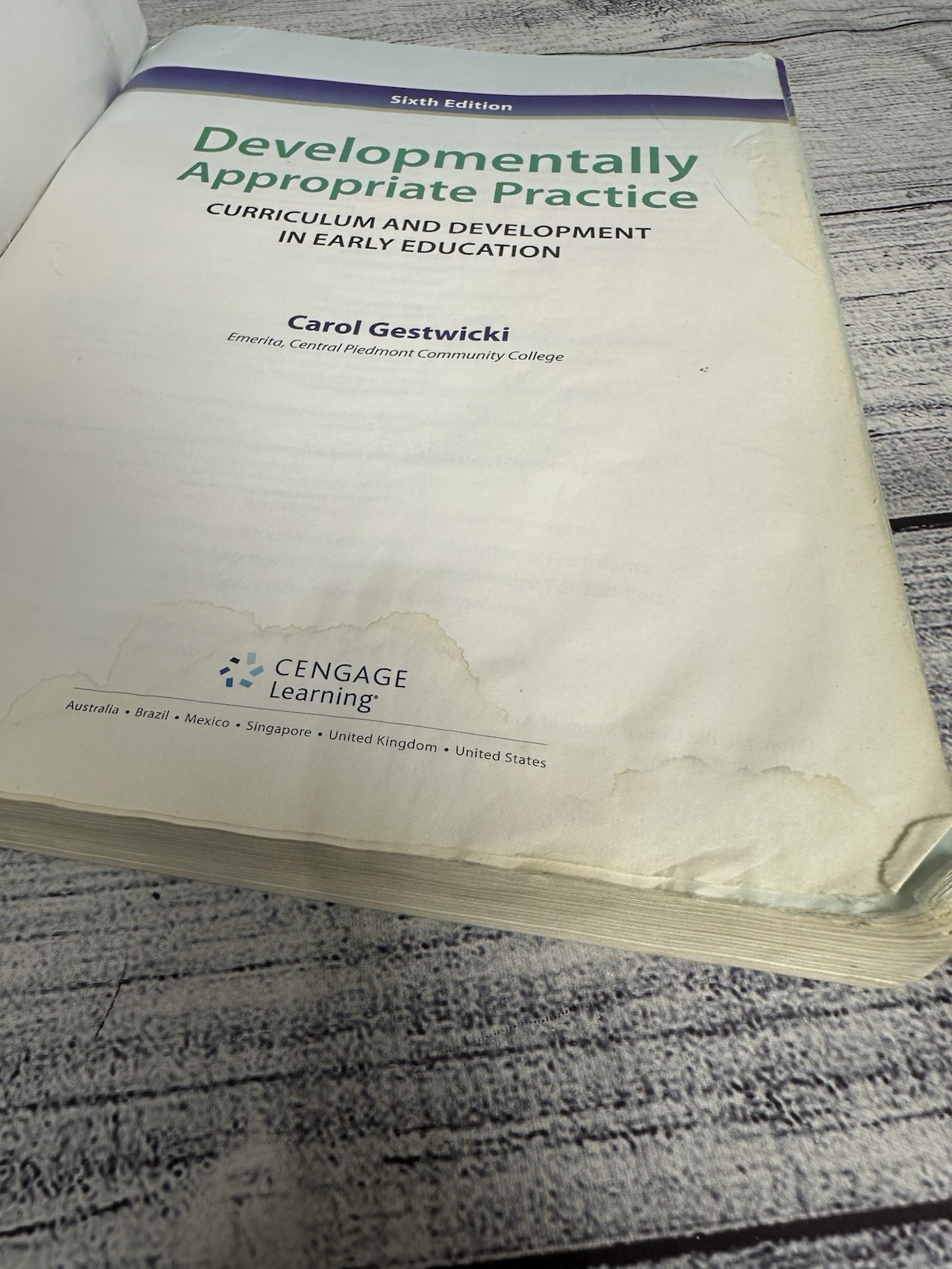Developmentally Appropriate Practice: Curriculum and Development in Early: Used