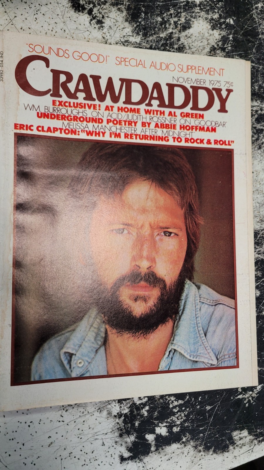 ERIC CLAPTON November 1975 CRAWDADDY Magazine AL GREEN / MELISSA MANCHESTER