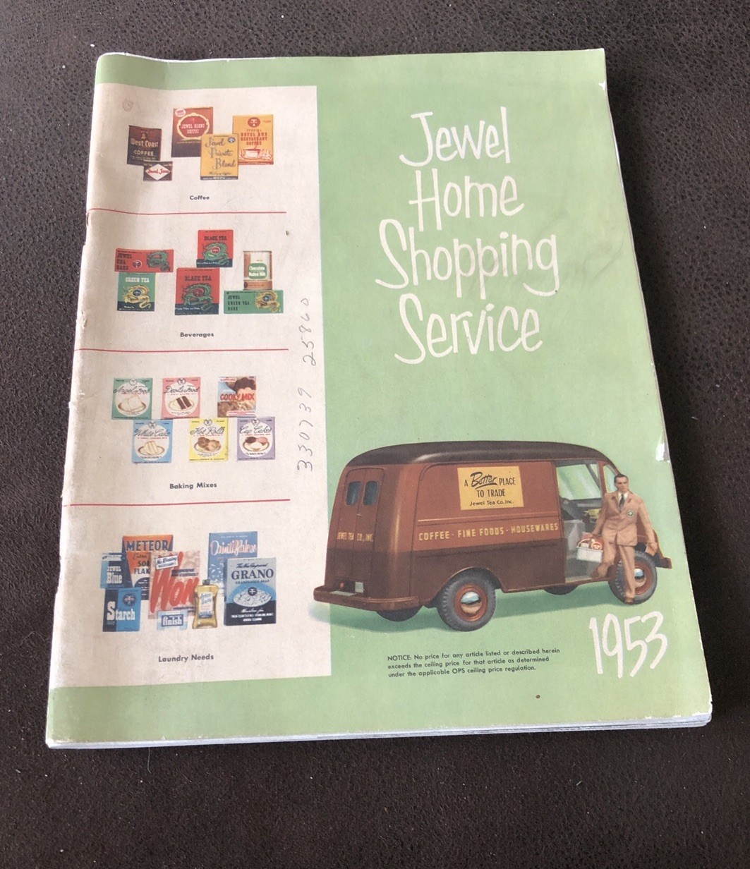 1953 Jewel Home Shopping Service Catalog Fall Winter Fashion Home Goods Book MCM