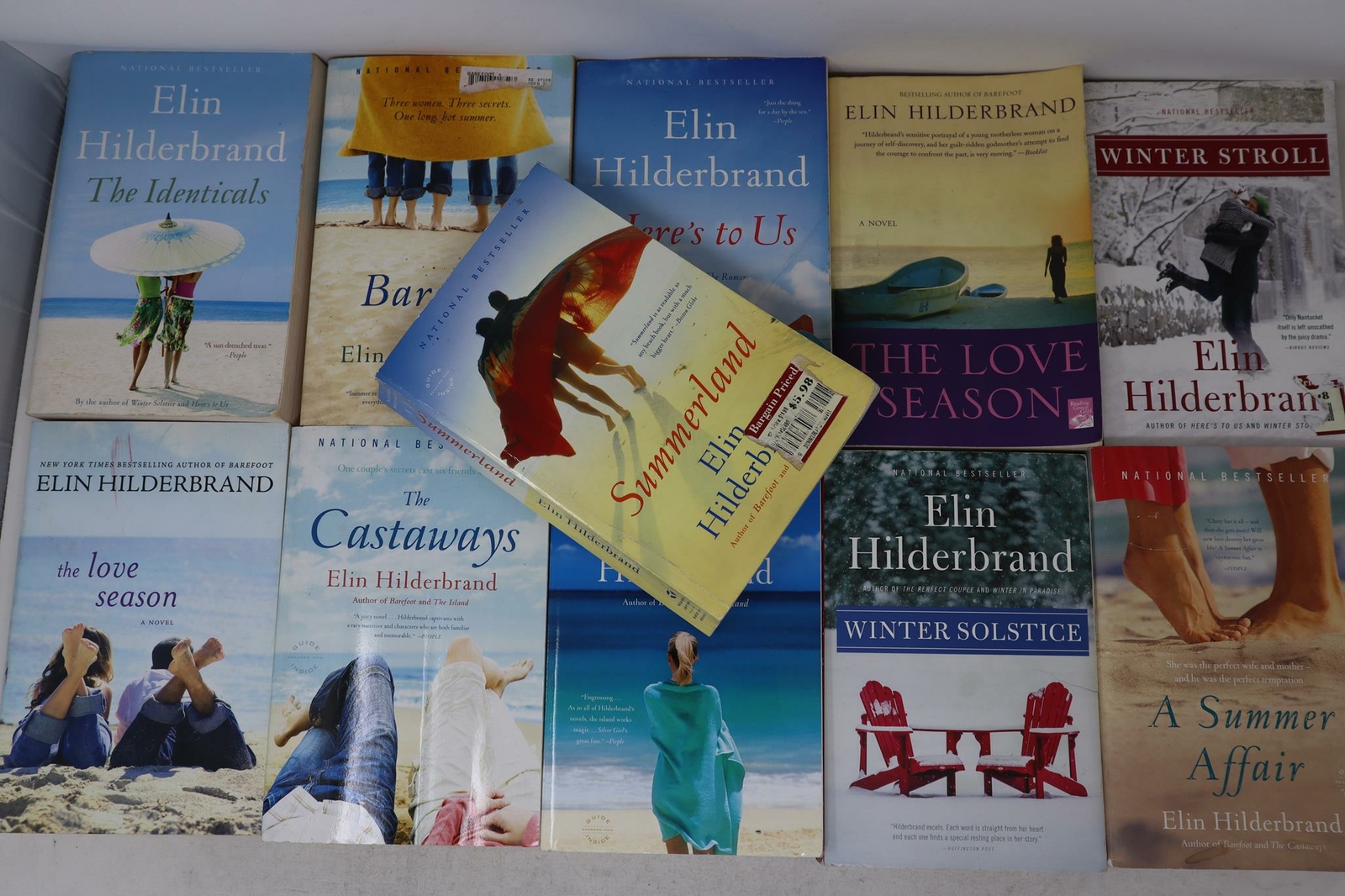 Lot of 10 Paperback & Hardcover Books by Elin Hilderbrand