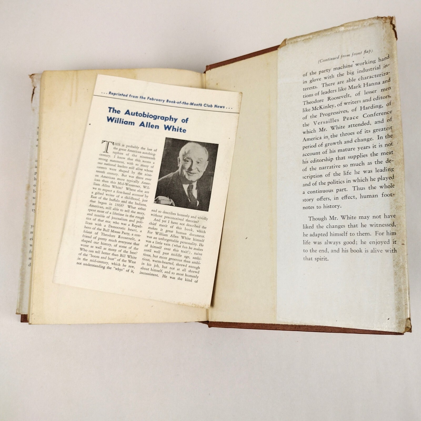 The Autobiography of William Allen White * First Printing 1st Edition 1946 HC DJ