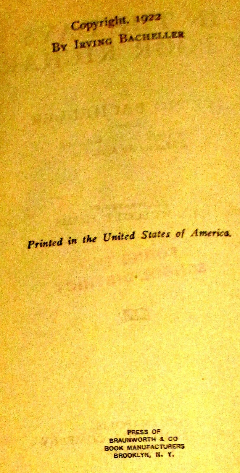 1922 In The Days of Poor Richard by Irving Bacheller H/C 414 Pages