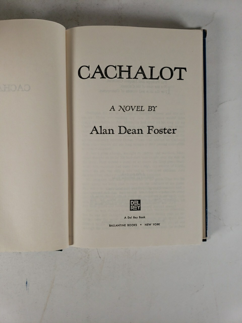 Cachalot by Alan Dean Foster 1980 Book Club Edition (Hardcover, Dust Jacket)