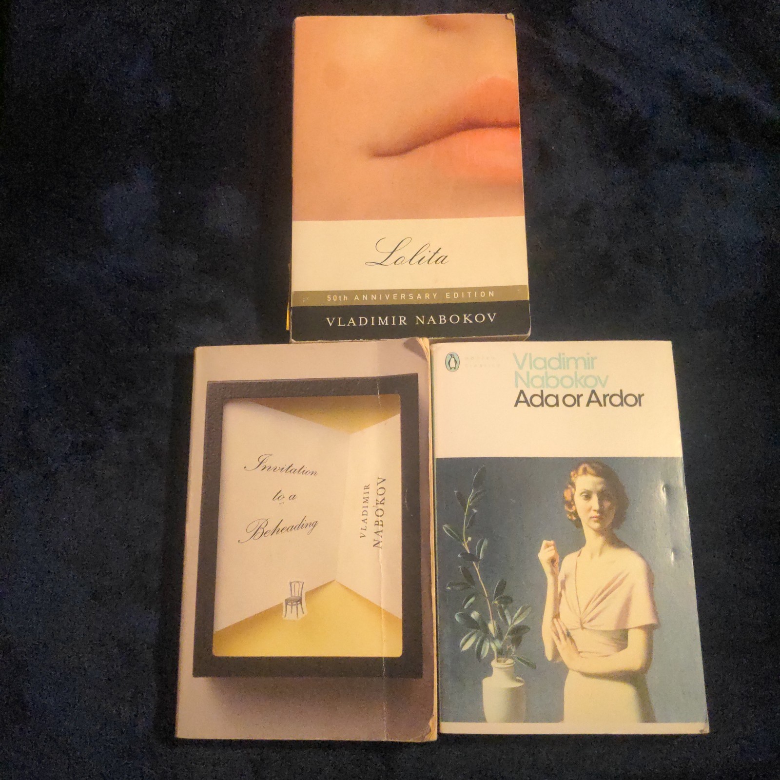 Vladimir Nabokov Books Lot of 3 – Invitation to A Beheading, Ada Or Ardor