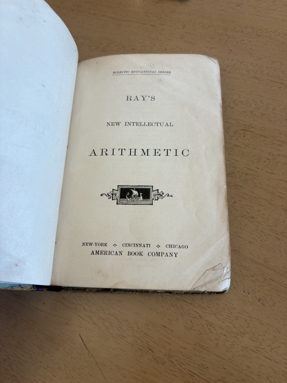 Rays New Intellectual Arithmetic Joseph Ray American Book Company Antique 1877