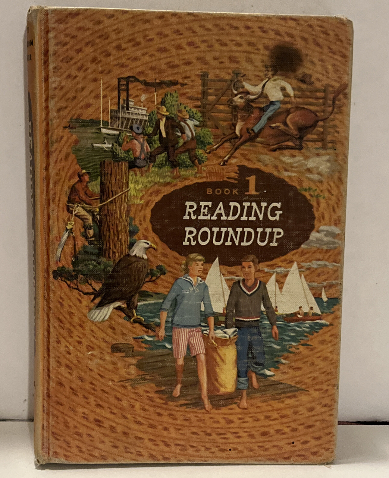 Reading Roundup ~ Book 1 Witty, Peterson, & Parker 1958 Childrens Reader HB