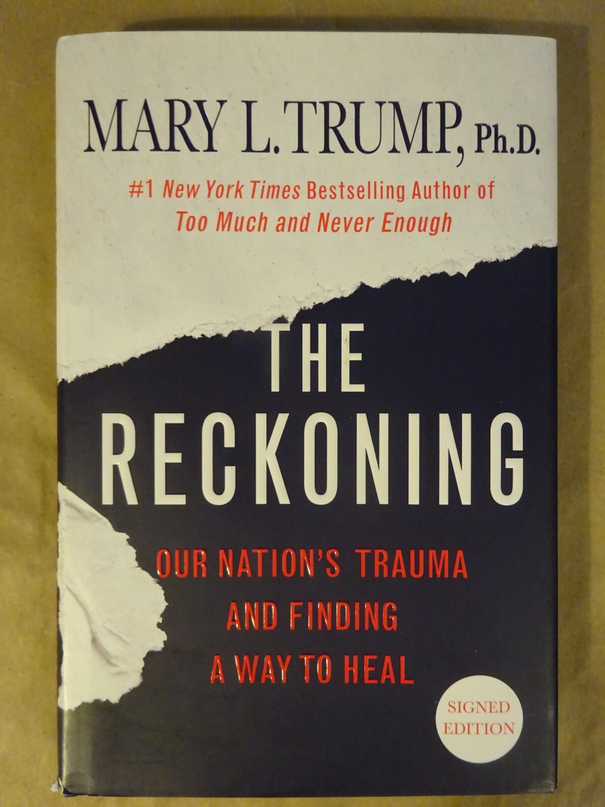 Signed Mary L Trump Autographed The Reckoning Hardcover Book Beckett BAS COA