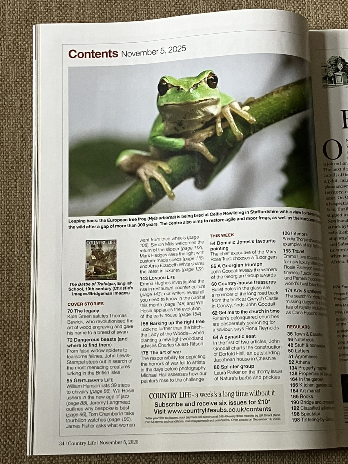 COUNTRY LIFE MAGAZINE 5/11/2025. Let Battle Commence – The Art Of War Reporting