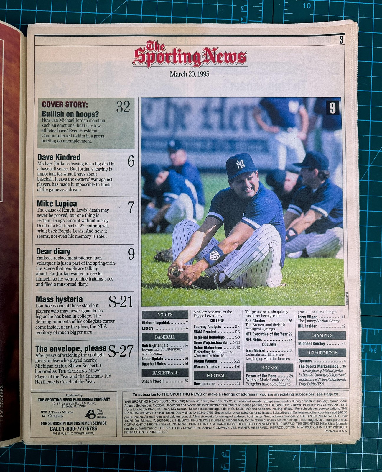 Vintage 1993 95 The Sporting News Magazine March June Michael Jordan Bulls NCAA