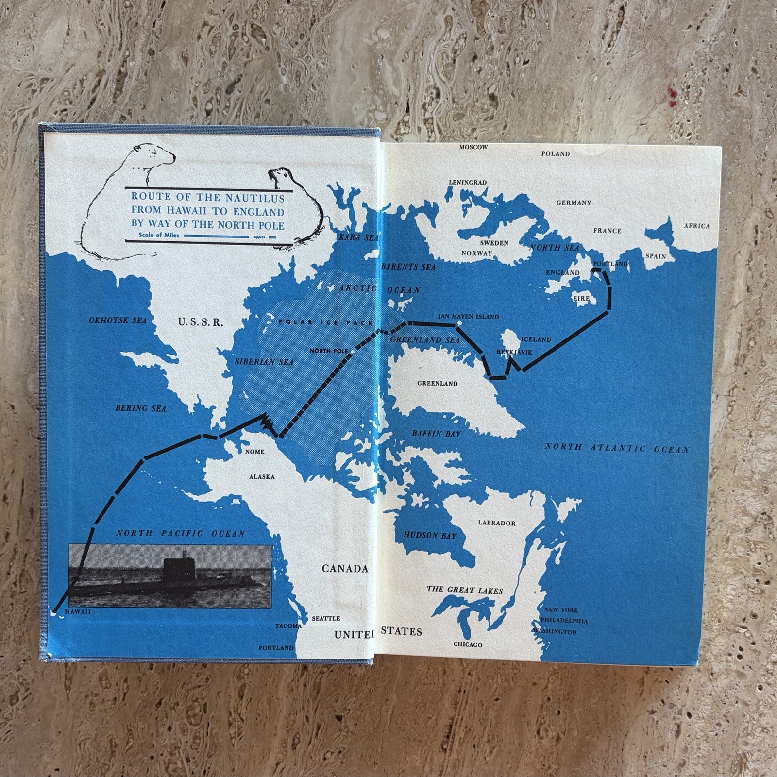 Vintage Nautical Books | Set Of 2 | Coastal Library Decor