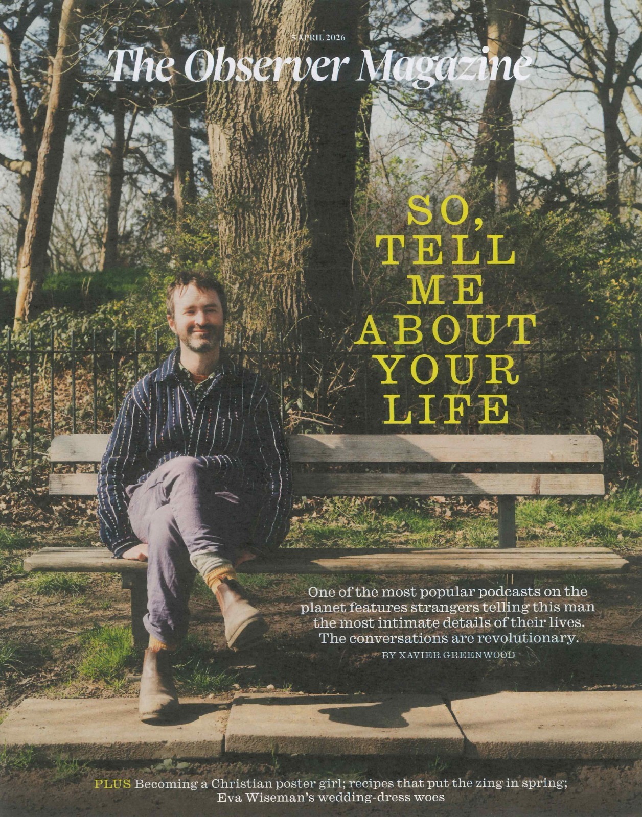 UK Observer Magazine Tom Rosenthal, Sally Abe, Catriona Ward, Eva Wiseman 5.4.26