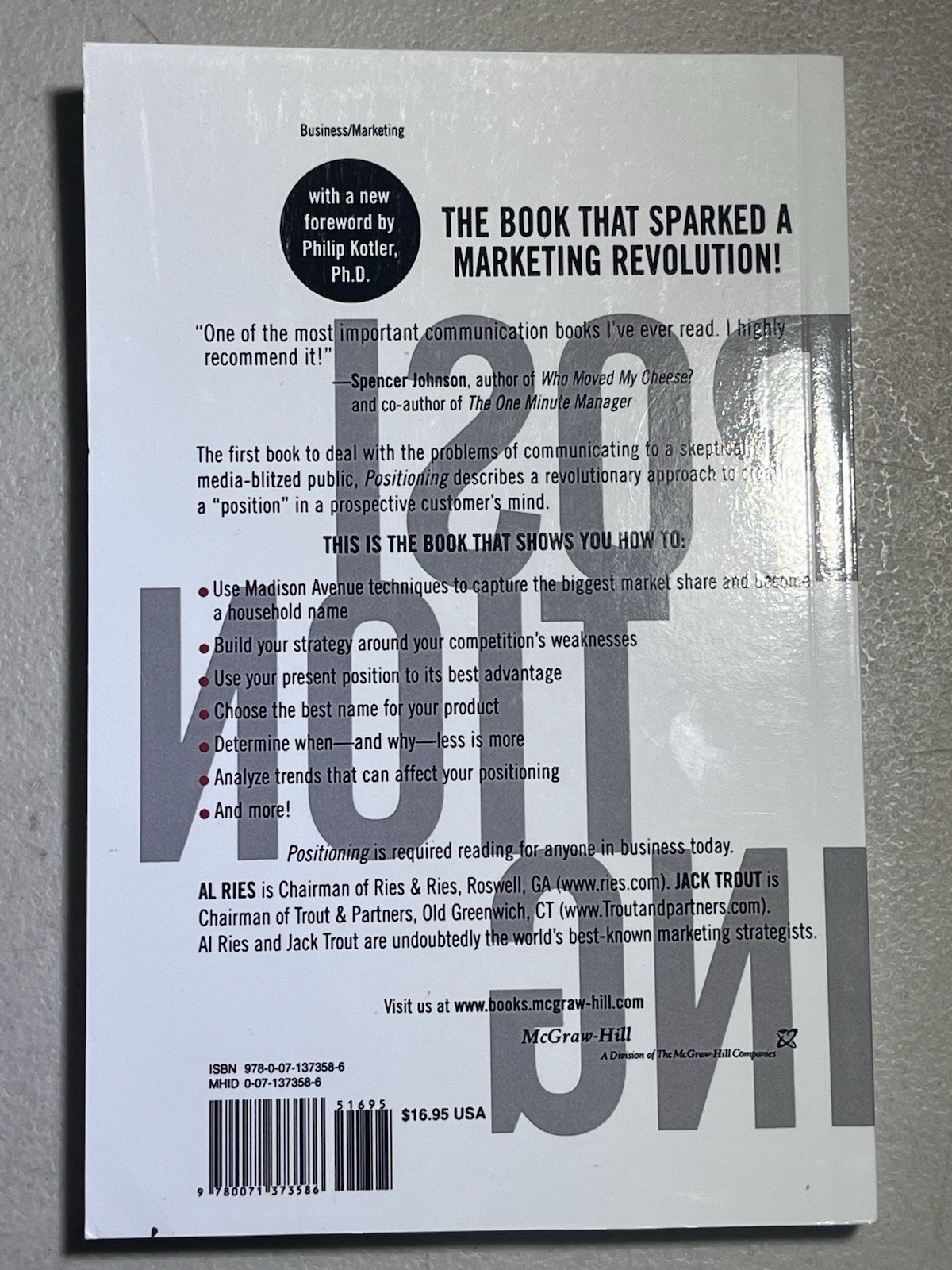 Positioning: The Battle for Your Mind – Paperback By Al Ries – GOOD