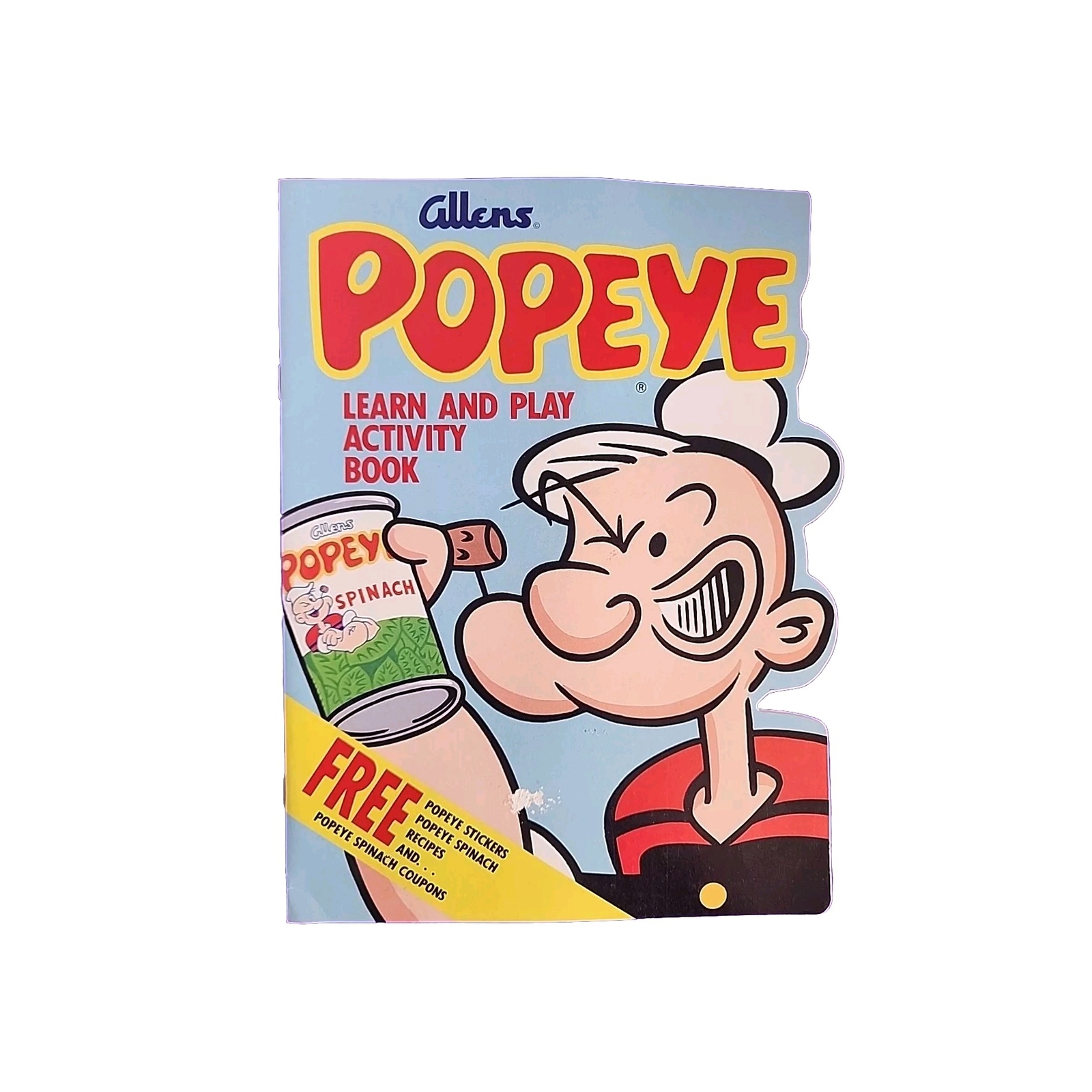 Popeye Learn and Play Activity Book 1985 Allens Complete Unused