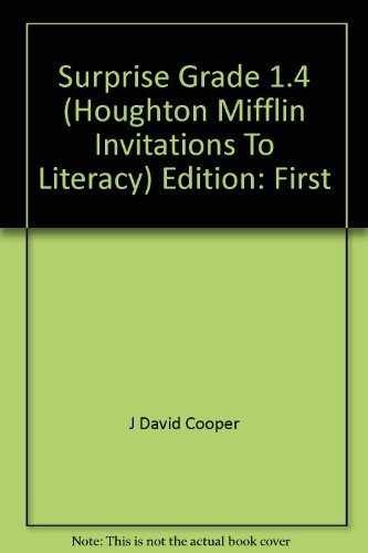 Surprise Grade 1.4 (Houghton Mifflin – Hardcover, by J. David Cooper – Very Good