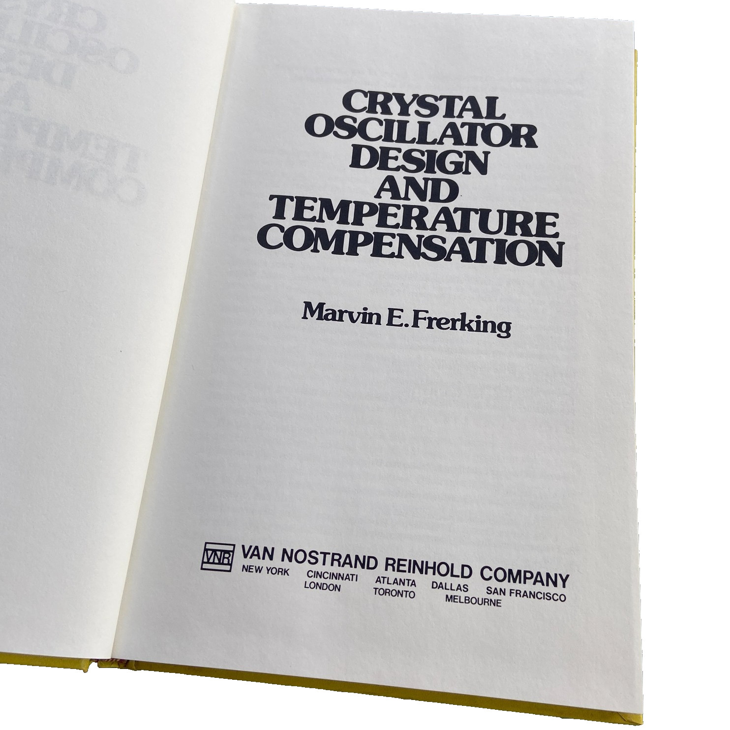 Crystal Oscillator Design Temperature Compensation Frerking 1978 Book Electronic