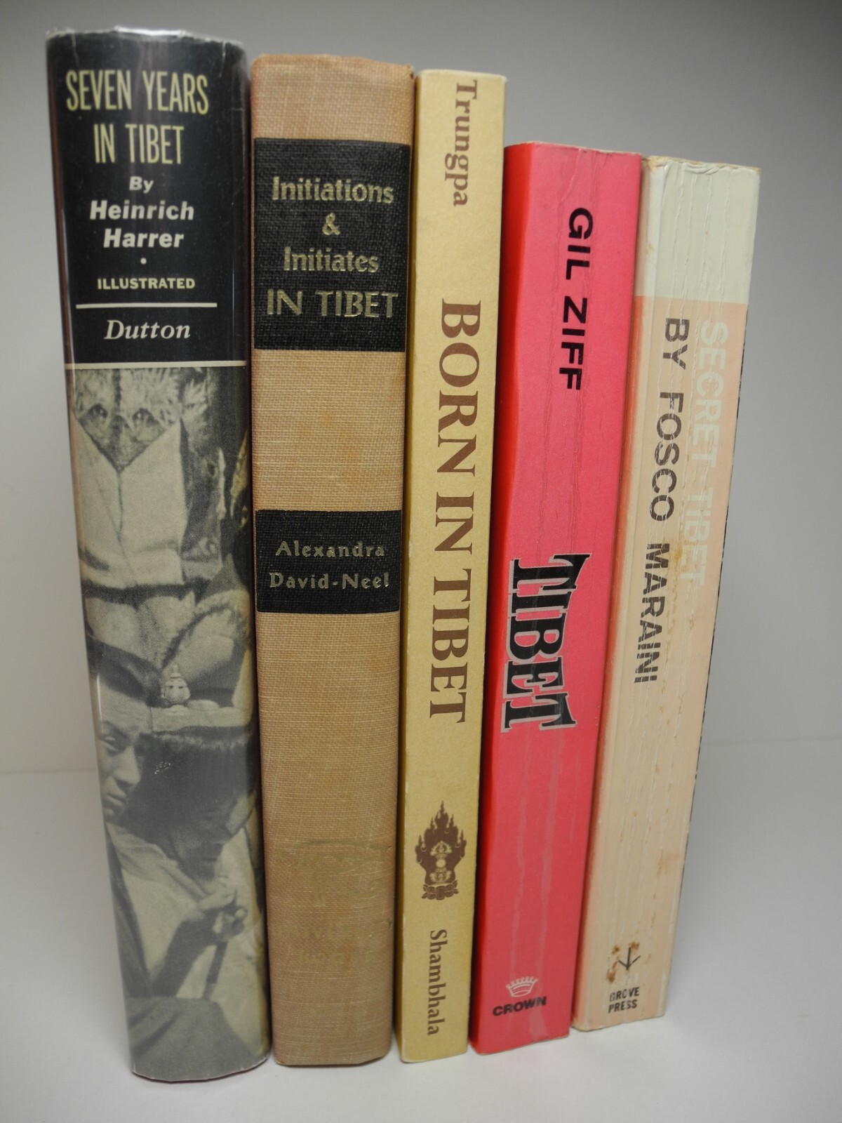 TIBET Tibetan History Vintage Book Lot Buddhism Art Philosophy Custom Old Photos