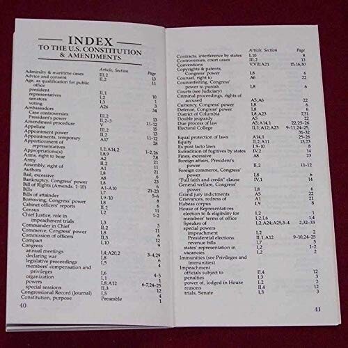 The Constitution United States of America & Declaration of Independence Pocket