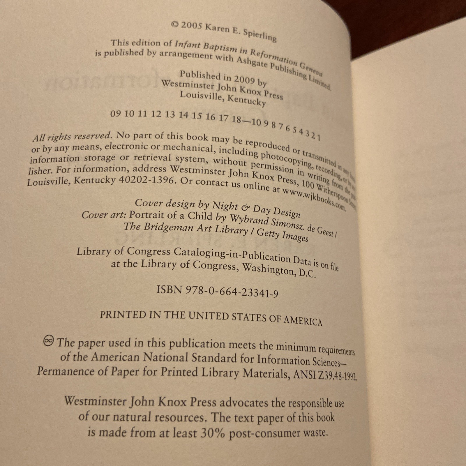 Infant Baptism In Reformation Geneva 1536-64 Spieling PB Good Reading Copy