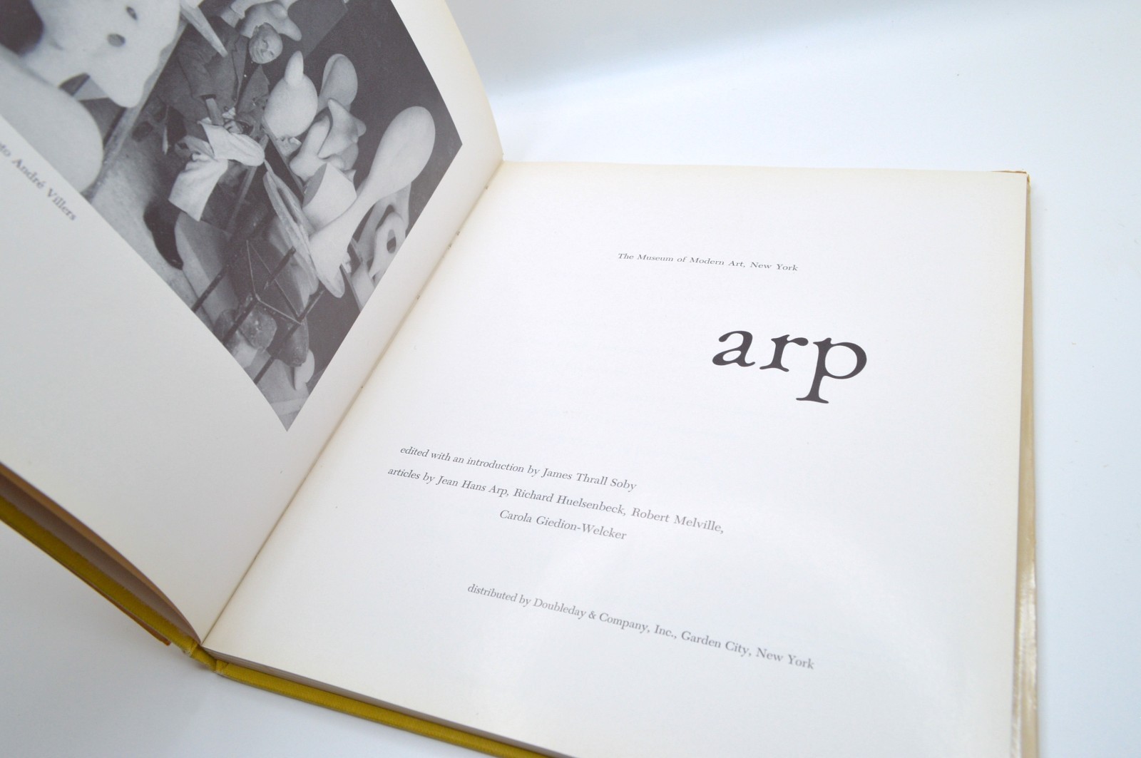 Arp, Museum of Modern Art, HC/DJ, 1958, Artist Exhibition Catalog, DADA,