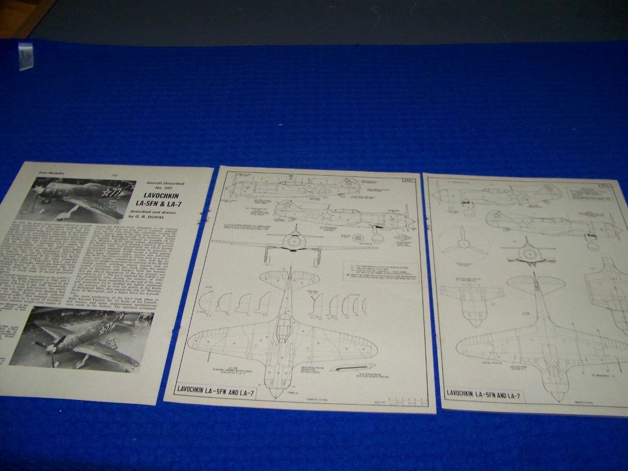 LAVOCHKIN LA-5FN & LA-7..DETAILS/5-VIEWS/HISTORY/CROSS SECTIONS (584DD)