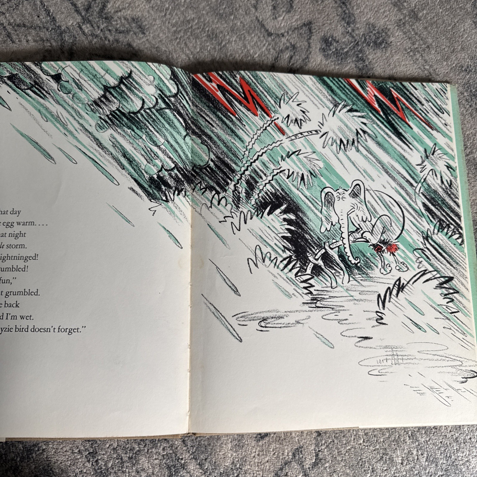 Vintage 1940 Horton Hatches The Egg Dr Seuss HC w/ Original Dust Jacket