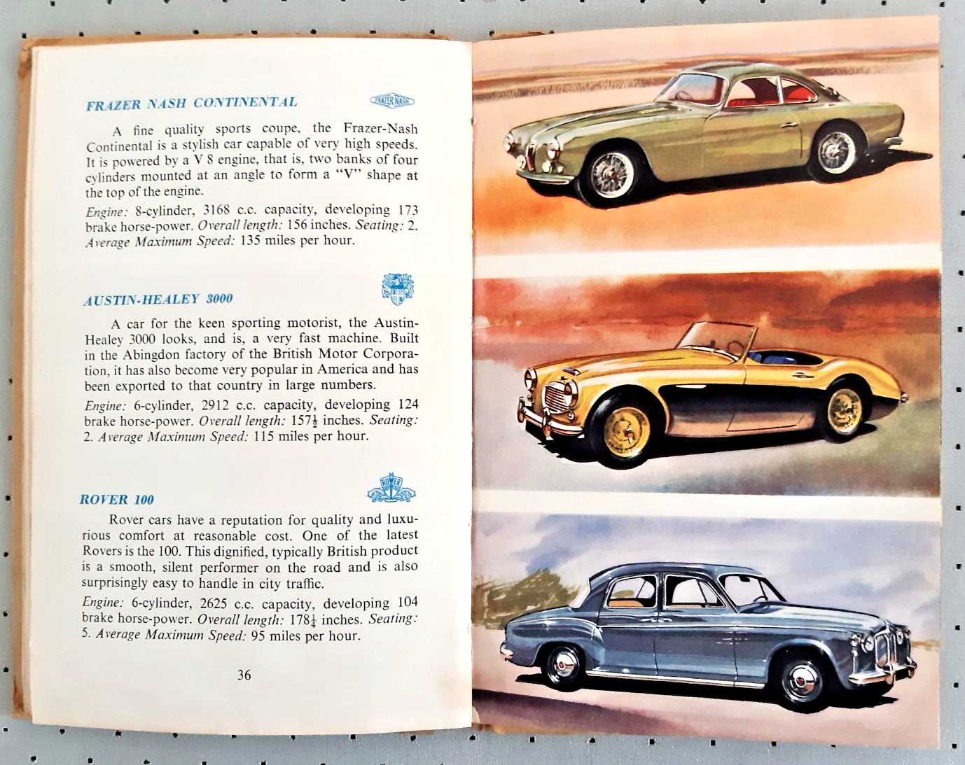The Ladybird Book of Motor Cars – 1961 – Series 584 – David Carey