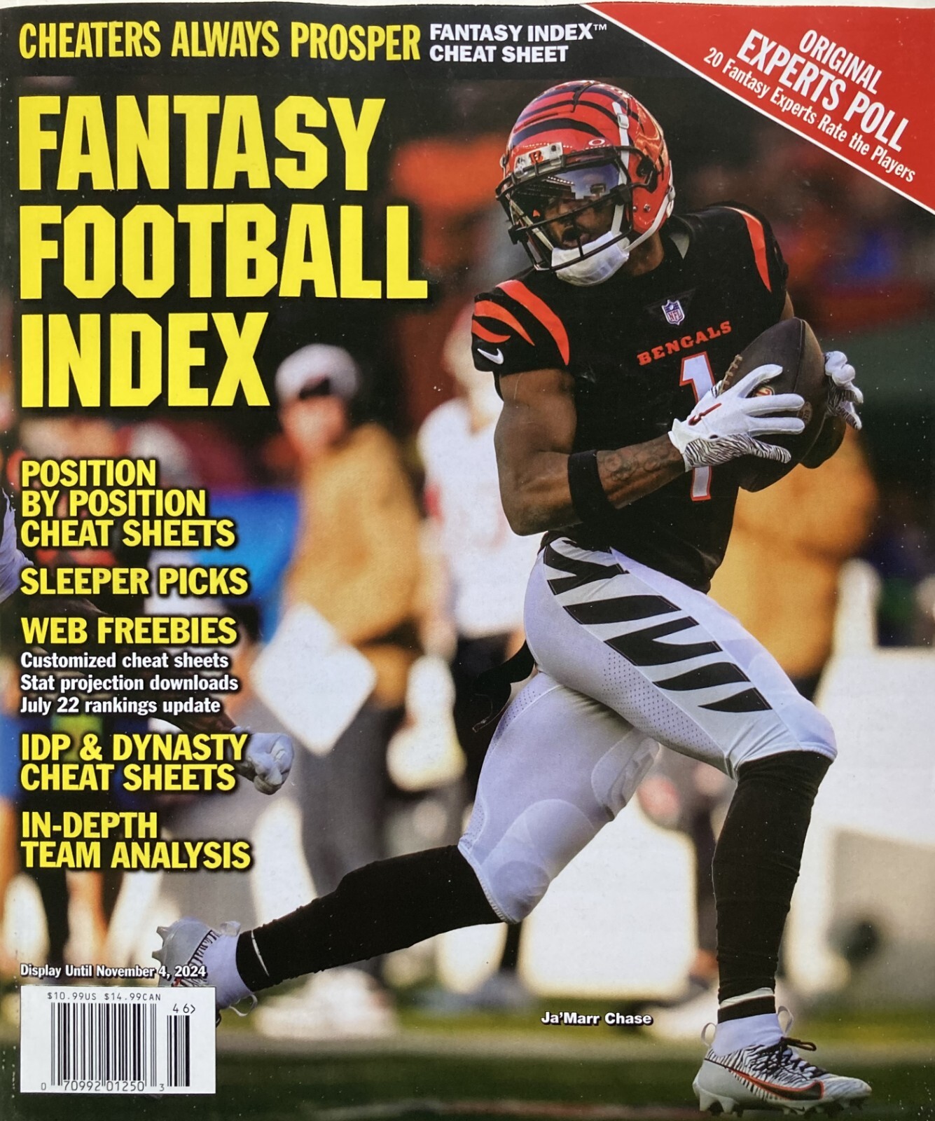 JA’MARR CHASE 2024 FANTASY FOOTBALL INDEX / BRAND NEW