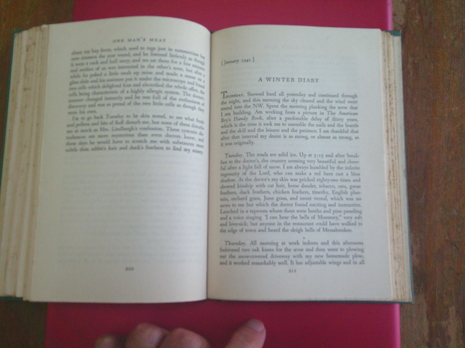 One Man’s Meat by E.B. White, 8th Edition, 1944, 350 Pages