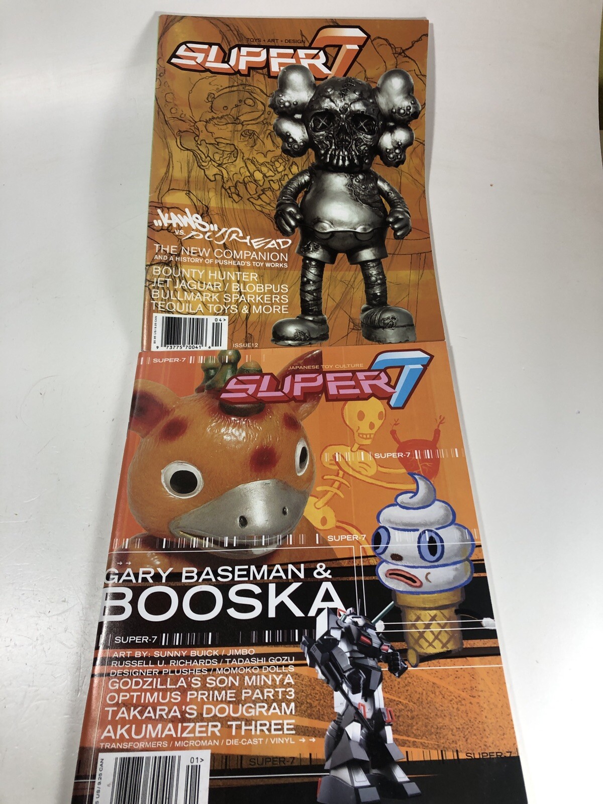 Super 7 Magazine Lot of 2 Issues Japanese Vinyl Toys KAWS Booska Godzilla