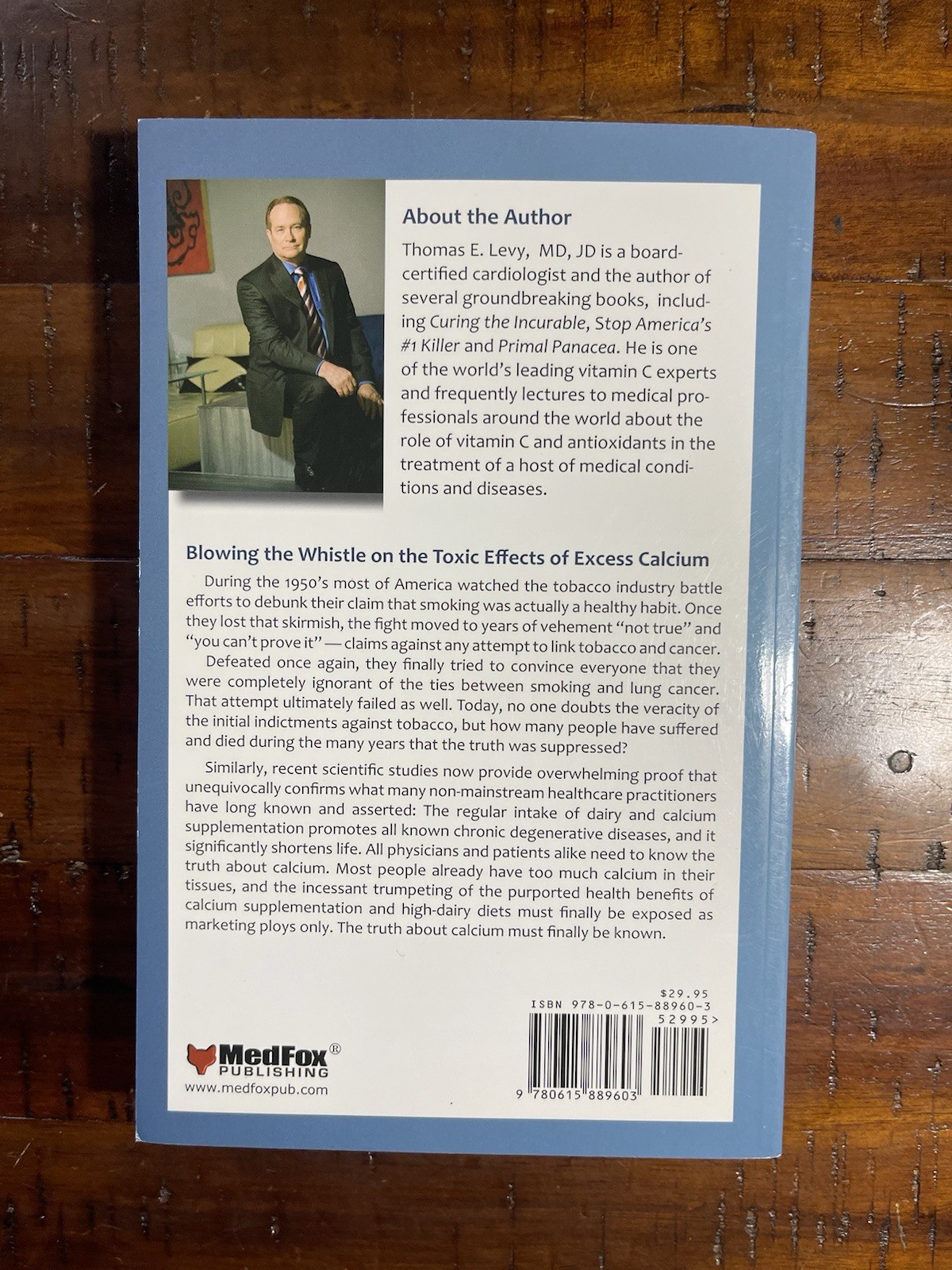 DEATH BY CALCIUM (NEW, FIRST EDITION) By Thomas E. Levy