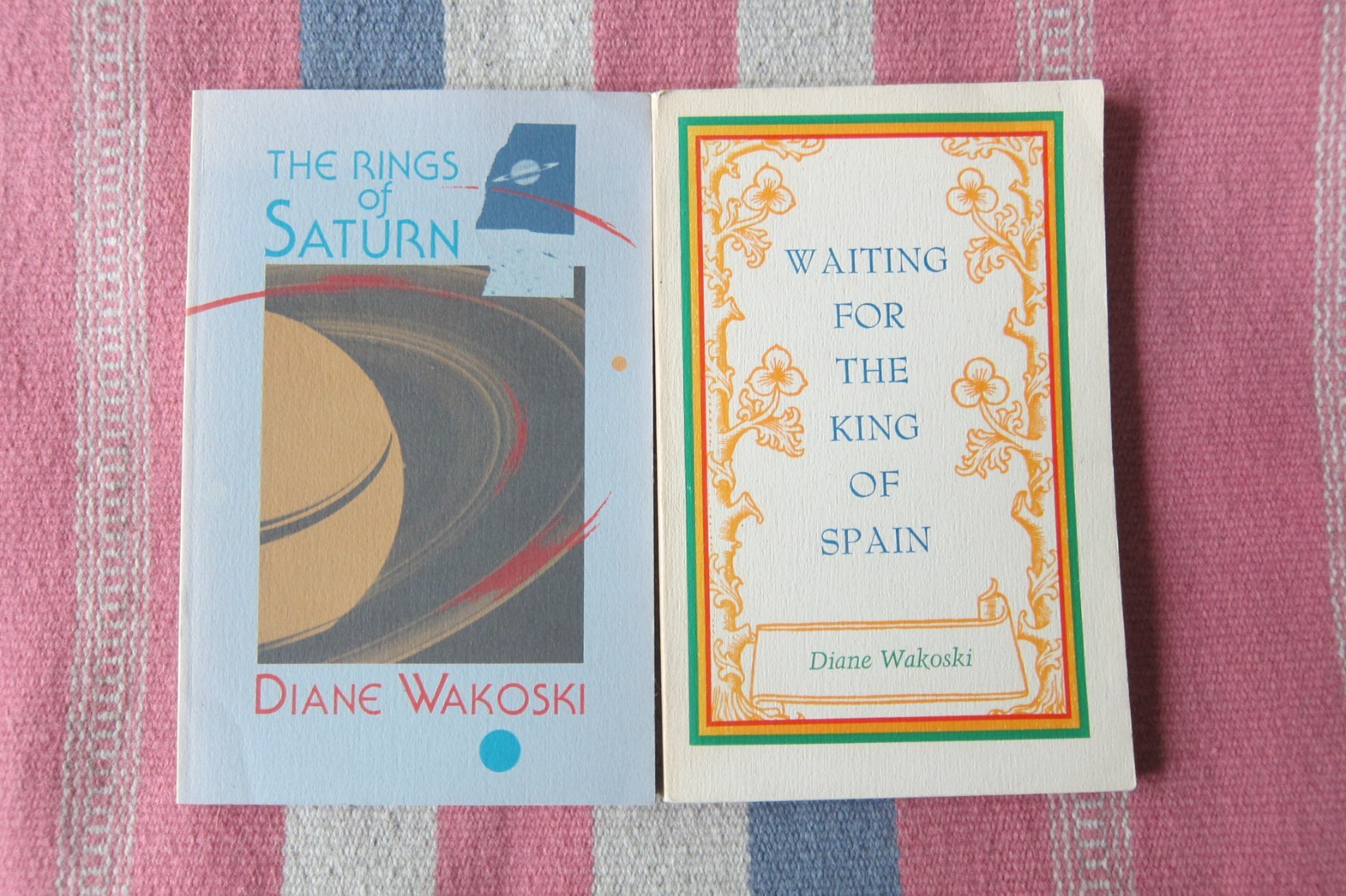 Lot Of 2 Vintage Diane Wakoski Black Sparrow Waiting For The King/Rings Saturn