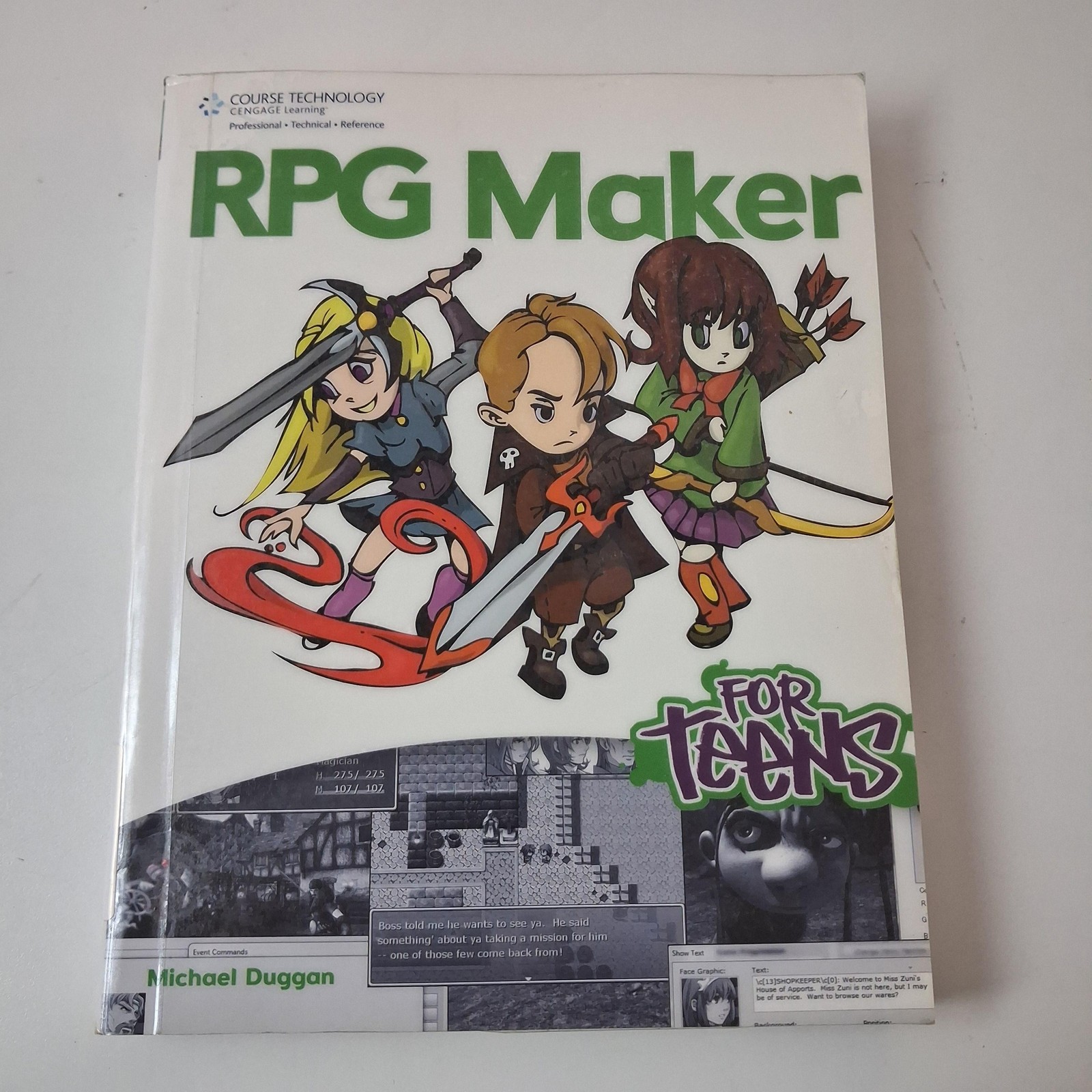 RPG Maker For Teens Michael Duggan 2012 Trade PB Video Game Design Illustrated