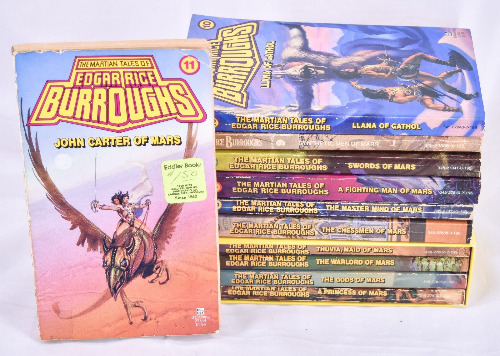 The Martian Tales of Edgar Rice Burroughs Barsoom Complete Set 1-11